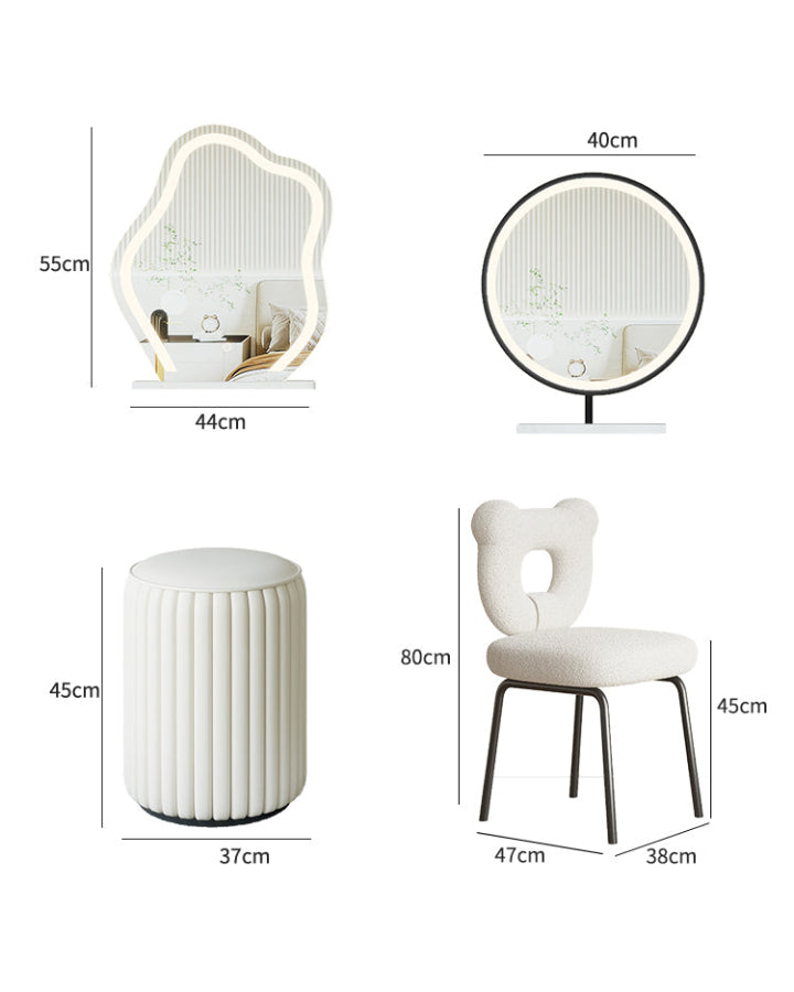 Keene Dressing Table with Mirror