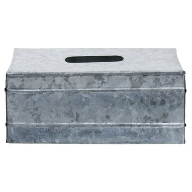 Rectangular Galvanised Steel Tissue Box | Drummond
