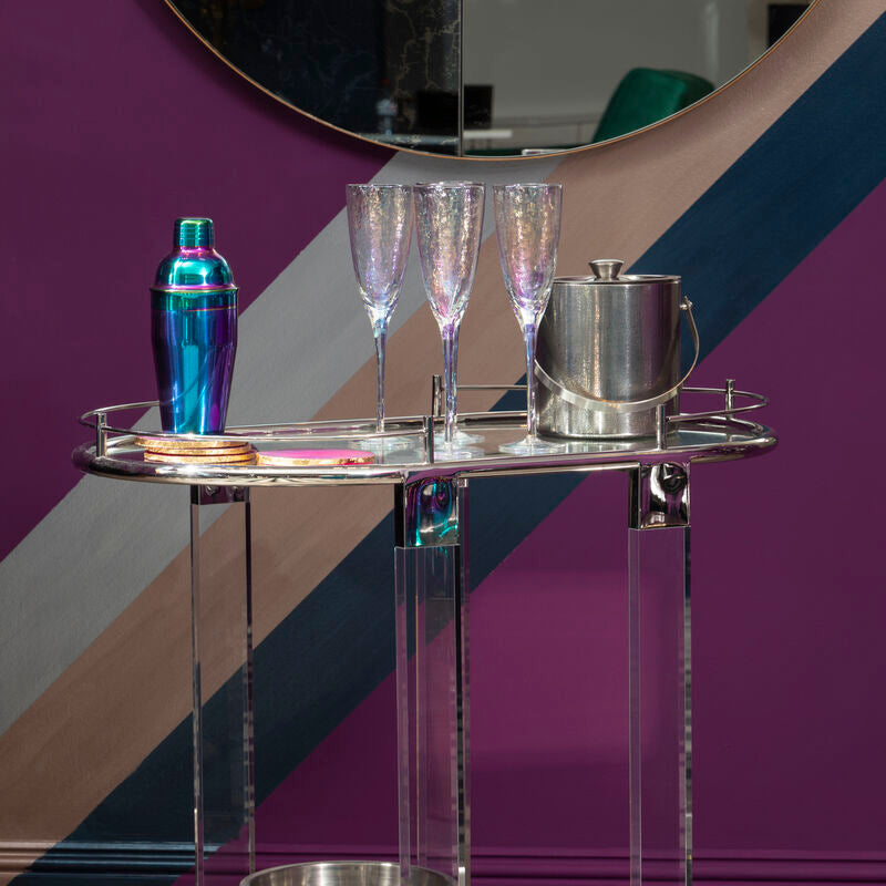 Glitter Effect Ice Bucket with Lid | Speckled Barware