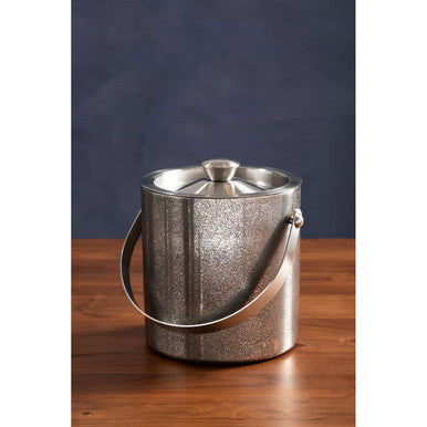 Glitter Effect Ice Bucket with Lid | Speckled Barware