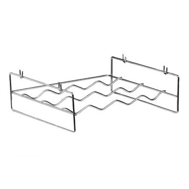 4 Bottles Chrome Wine Rack with Side Handles | Soren