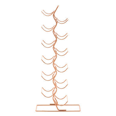 12 Tier Wine Rack with Copper Finish | Wren