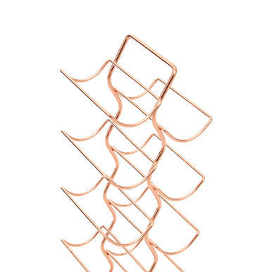 12 Tier Wine Rack with Copper Finish | Wren