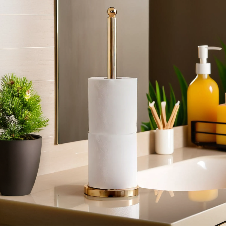 Adler Gold Finish Toilet Roll Holder