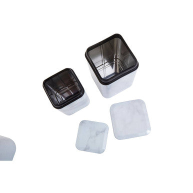 5 Piece Marble Effect Kitchen Storage Set | Easton