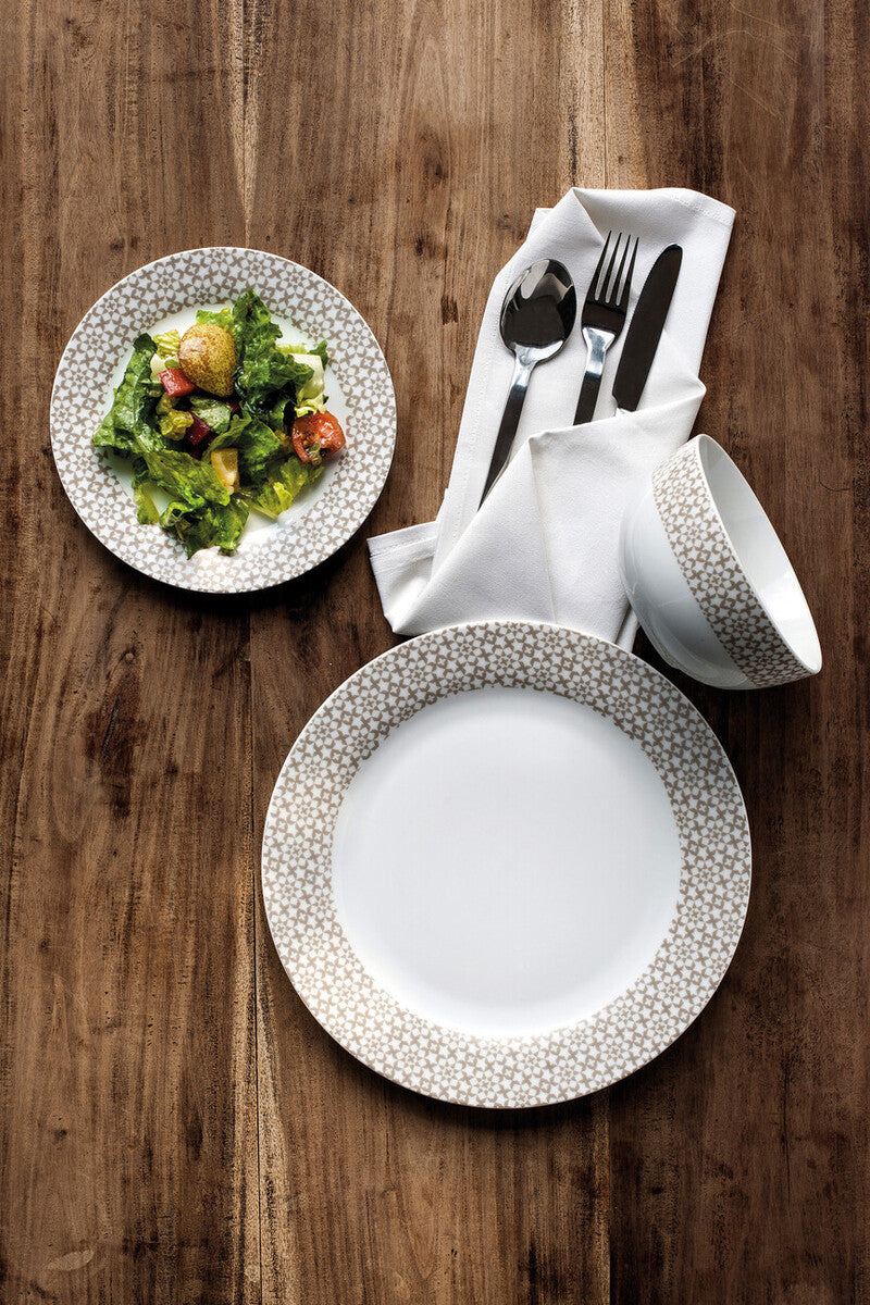 Casablanca 12 Piece Natural Dinner Set | Avie