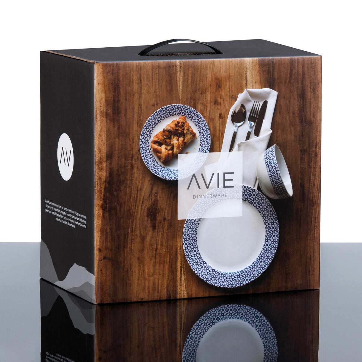 Casablanca 12 Piece Blue Dinner Set Mob | Avie