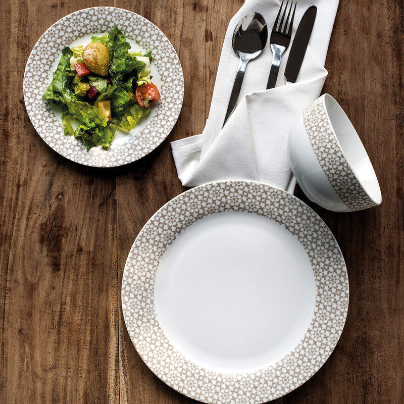 Casablanca 12 Piece Natural Dinner Set Mob | Avie