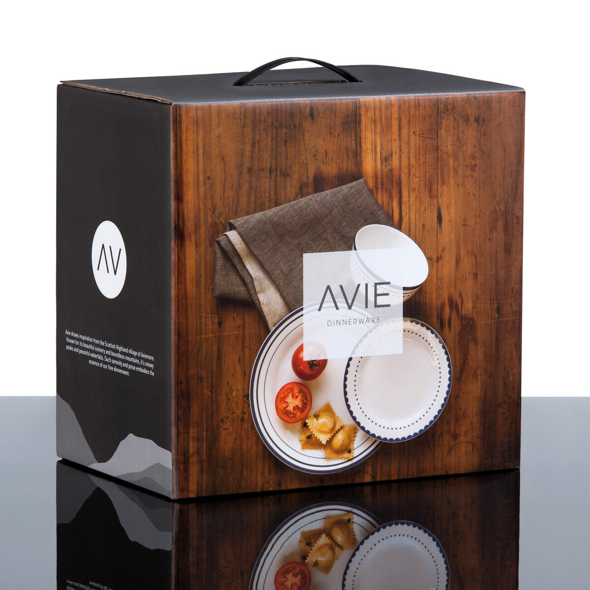 Saturn 12 Piece Blue Dinner Set Mob | Avie