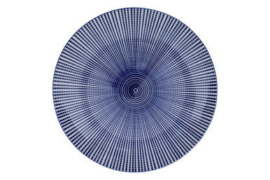 12 Piece Blue and White Dinner Set | Maya