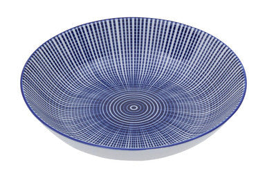 12 Piece Blue and White Dinner Set | Maya