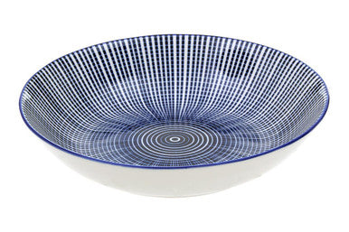 12 Piece Blue and White Dinner Set | Maya