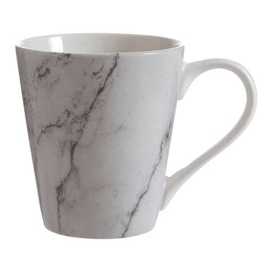16 Piece White and Grey Marble Design Dinner Set | Avie