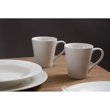 16 Piece Ribbed Dinner Set | Avie