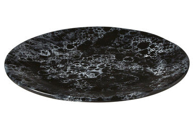 Black Marble Effect Dinner Plate | Hygge