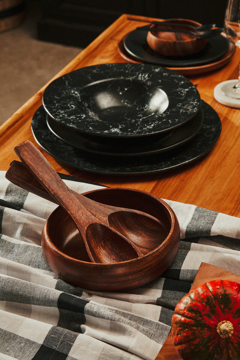 Black Stoneware Side Plate | Hygge
