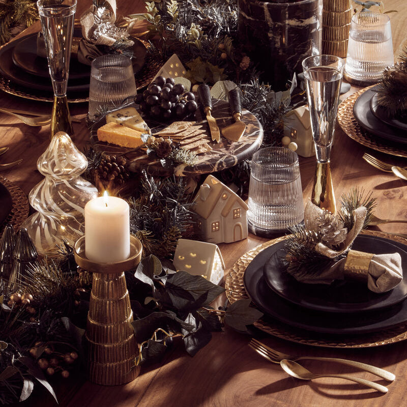 Black Stoneware Dinner Plate | Hygge