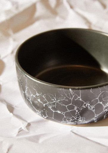 Black Faux Marble Bowl | Hygge