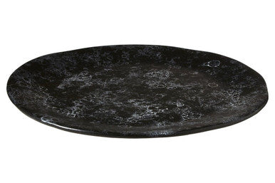 Black Marble Effect Pizza Plate | Hygge