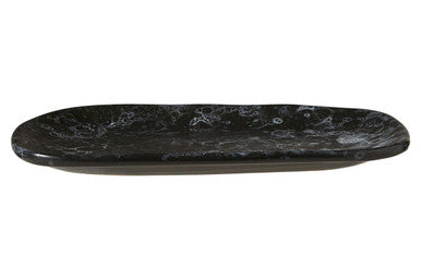 Small Black Marble Effect Serving Platter | Hygge