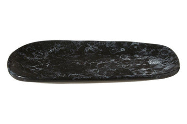 Small Black Marble Effect Serving Platter | Hygge