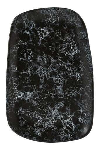 Large Black Marble Effect Serving Platter | Hygge