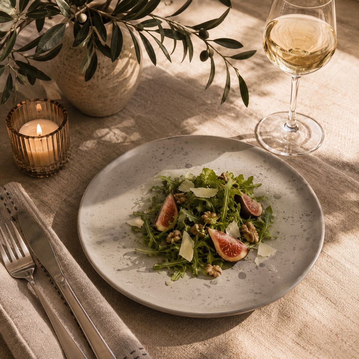 Grey Salad Plate | Hygge