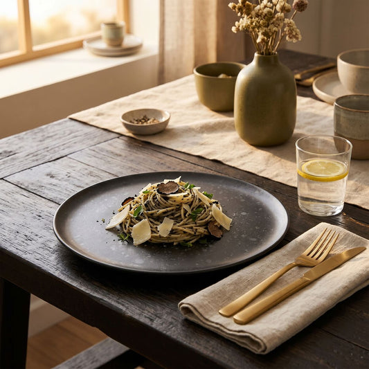 Grey Speckled Dinner Plate | Hygge