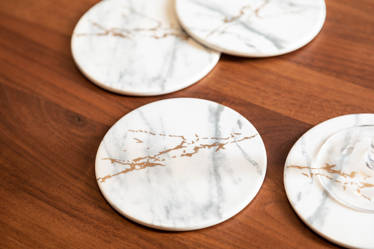 Set of 4 Coasters | Marble Luxe