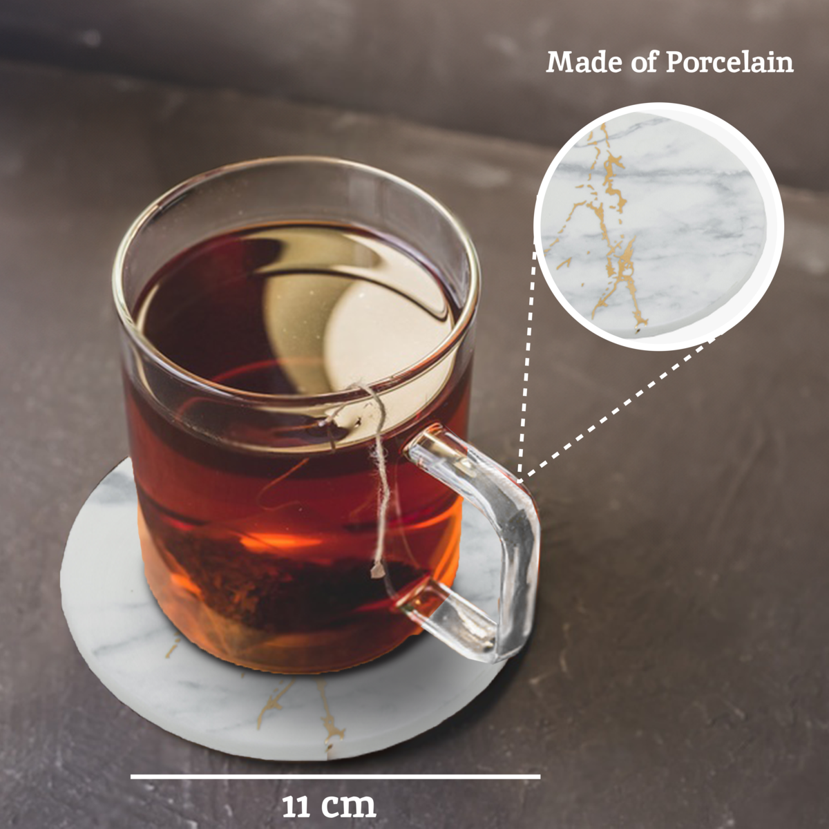 Set of 4 Coasters | Marble Luxe
