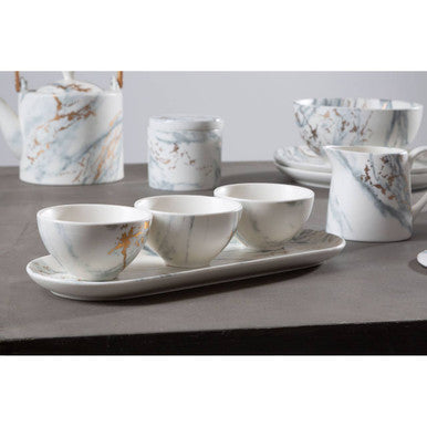 Dip Bowls with Tray Set | Marble Luxe