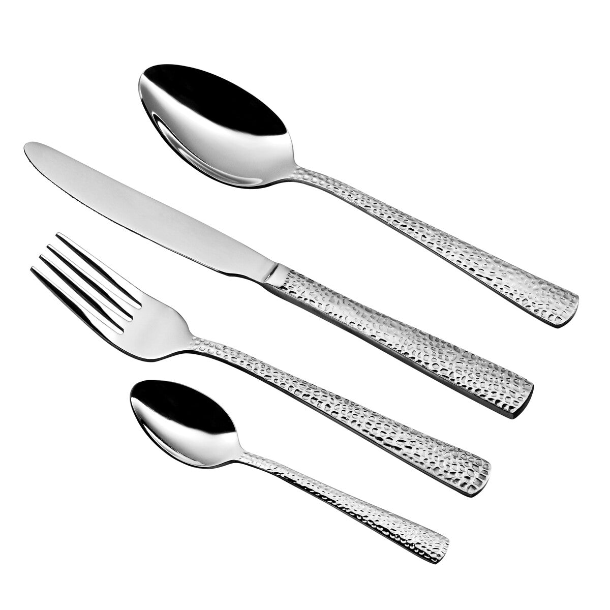 Hammered 24 Piece Cutlery Set | Martello