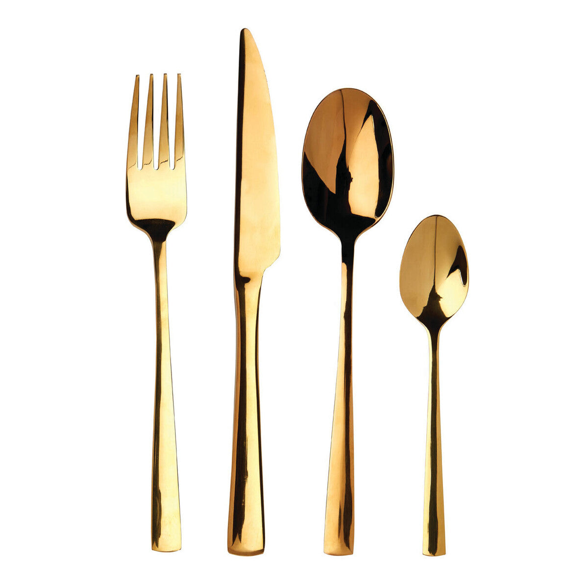 Glow 16 Piece Gold Cutlery Set | Avie
