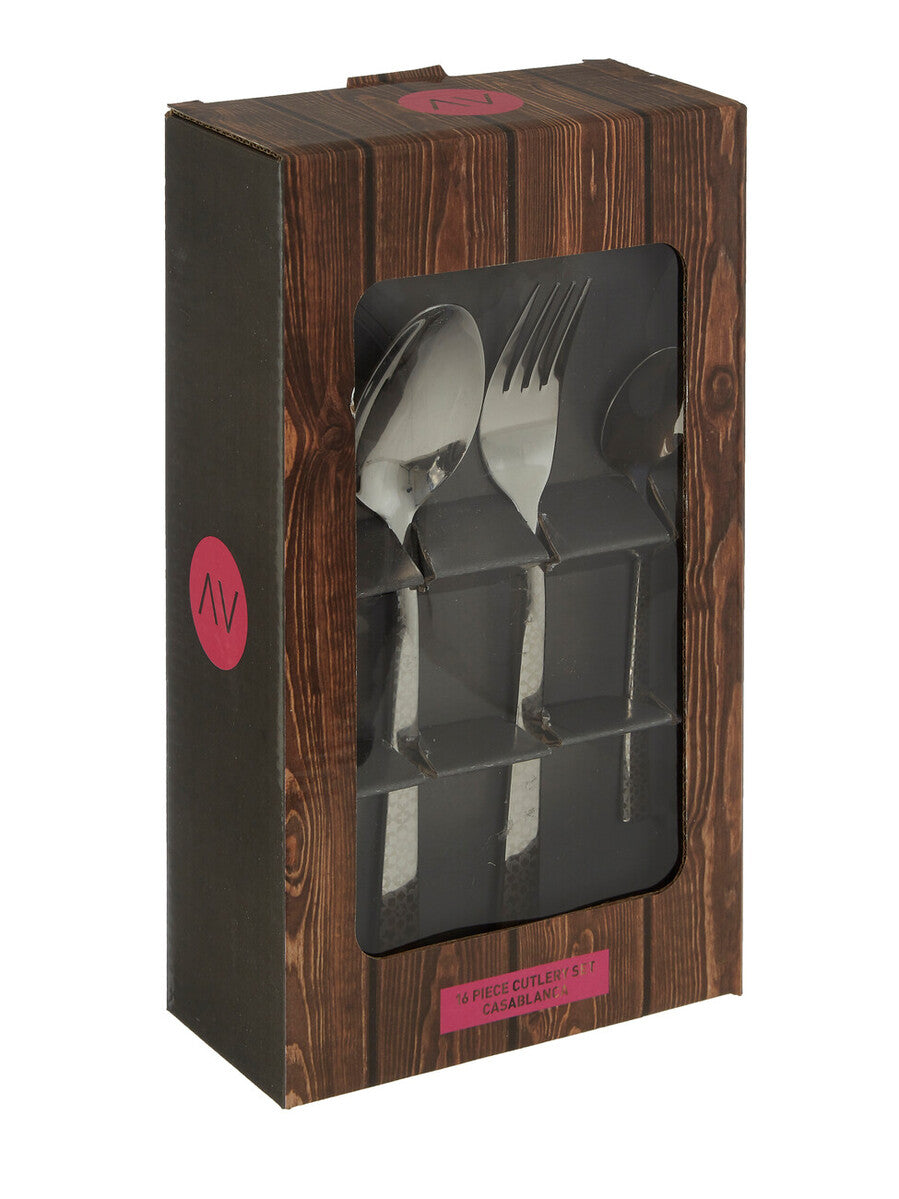 Casablanca 16 Piece Stainless Steel Cutlery Set | Avie