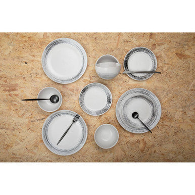 16 Piece Matte Black Cutlery Set | Modern Retro