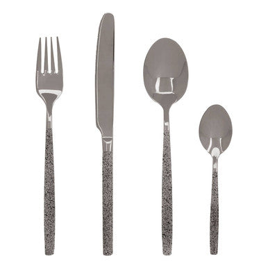 16 Piece Granite Pattern Cutlery Set | Avie