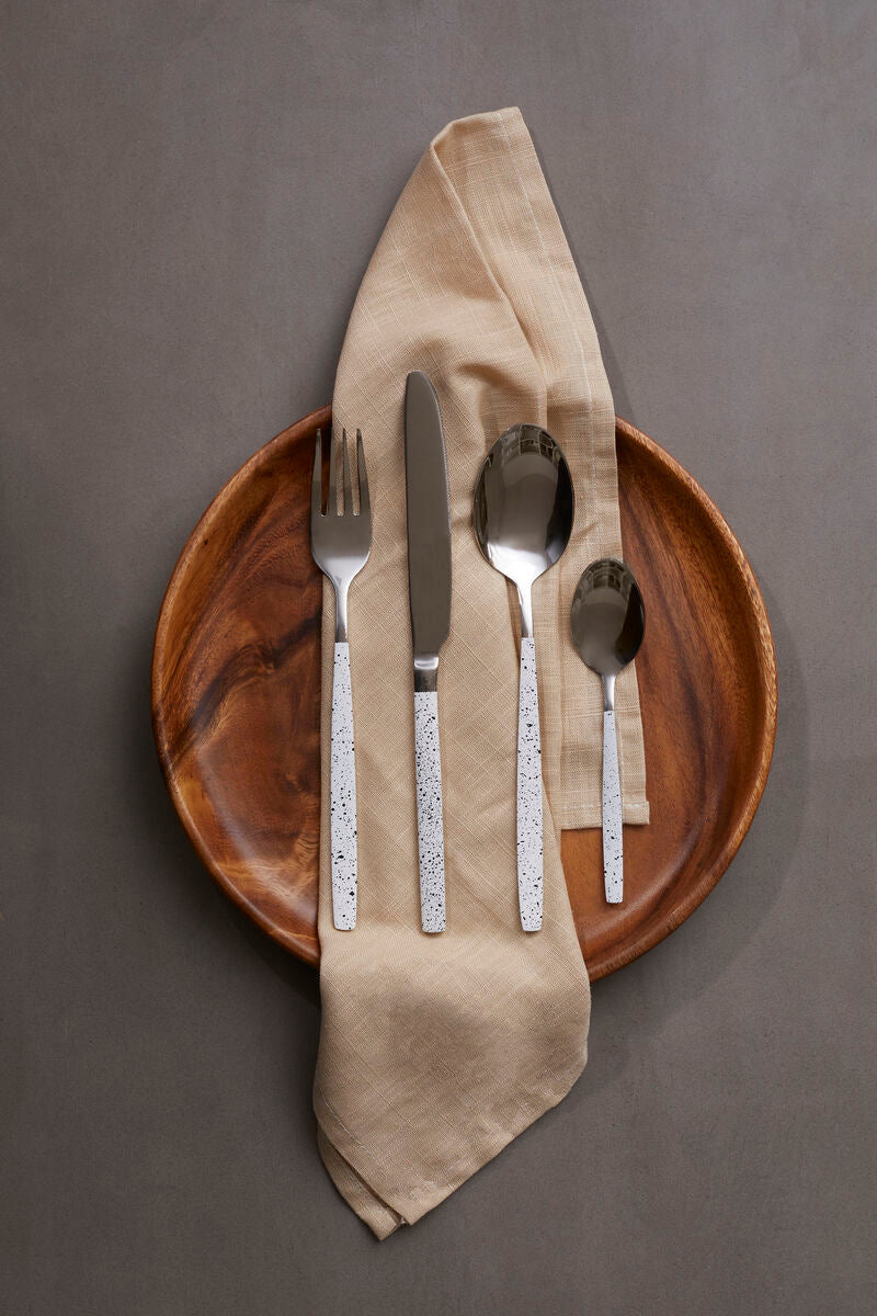 16 Piece Granite Pattern Cutlery Set | Avie