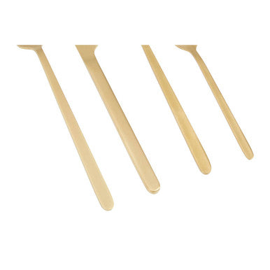 16 Piece Gold Finish Cutlery Set | Avie