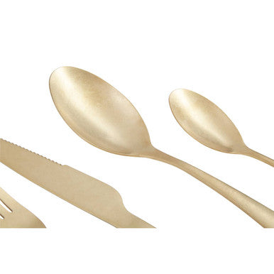 16 Piece Antique Gold Cutlery Set | Avie