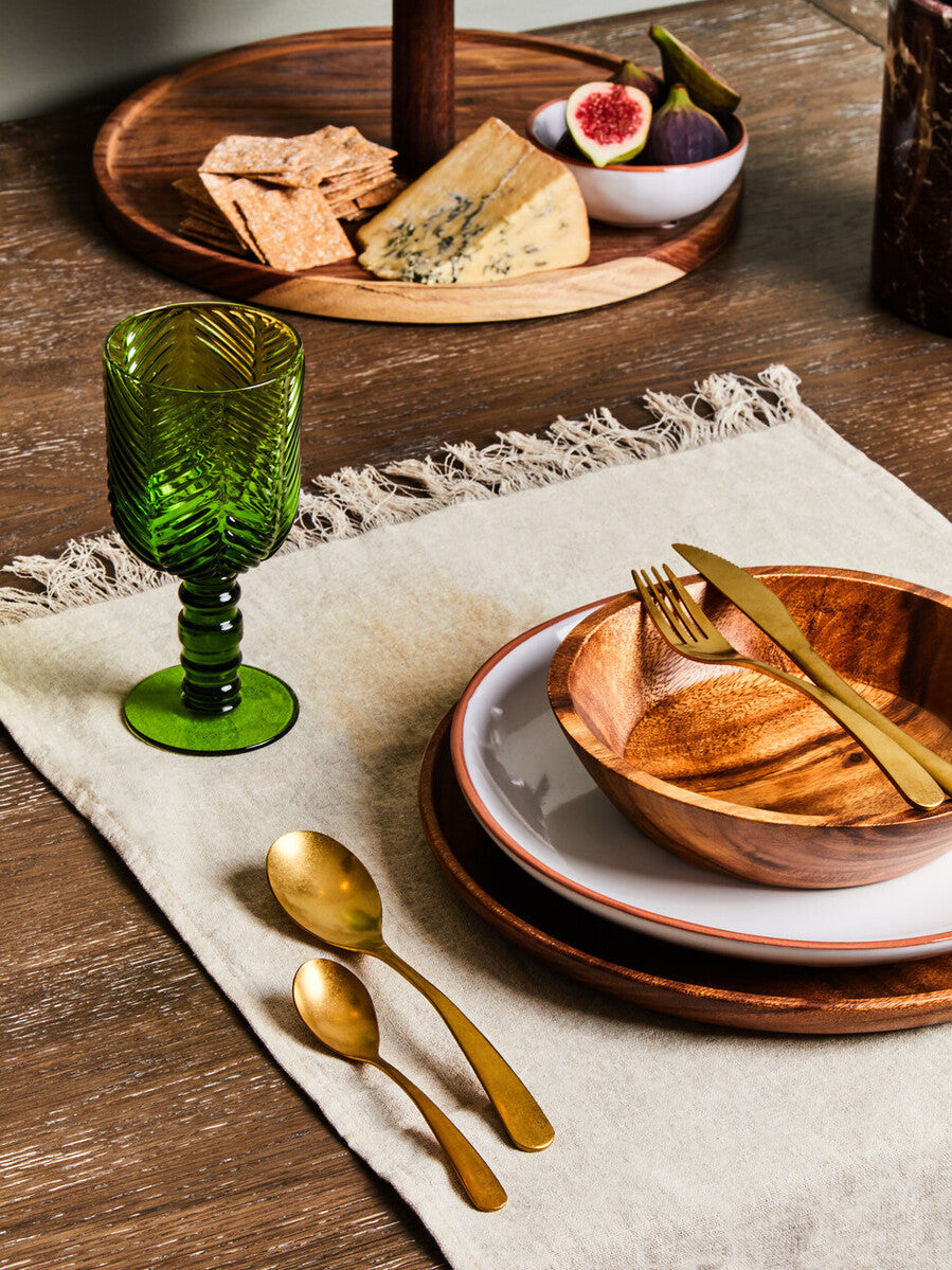 16 Piece Antique Gold Finish Cutlery Set | Avie