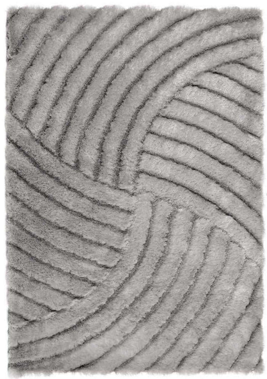 Silver Grey Shaggy Rug