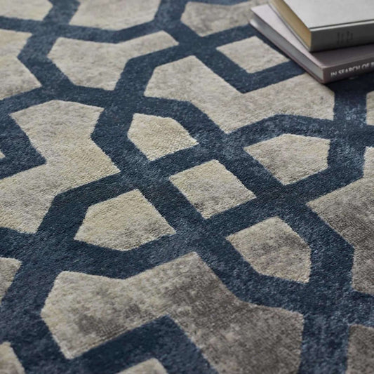 Navy Moroccan Rug