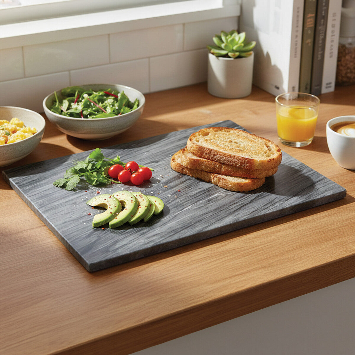 Black Marble Large Chopping and Serving Board | Marmore
