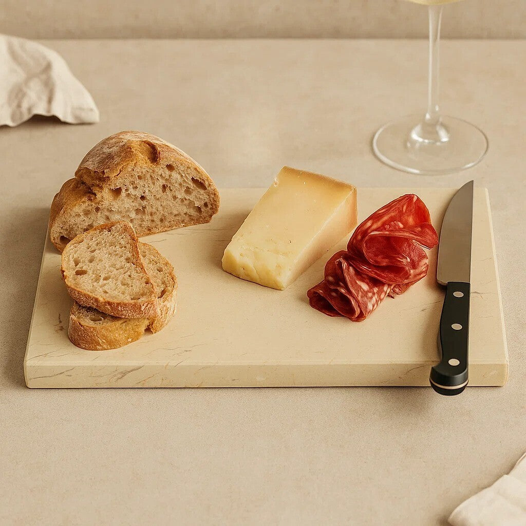 Champagne Marble Chopping and Serving Board | Himaya