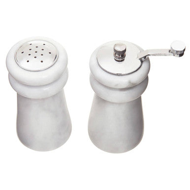 White Marble Salt & Pepper Set | Salerno