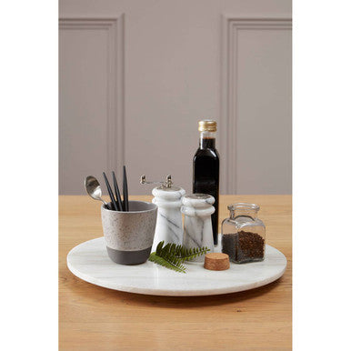 White Marble Salt & Pepper Set | Salerno