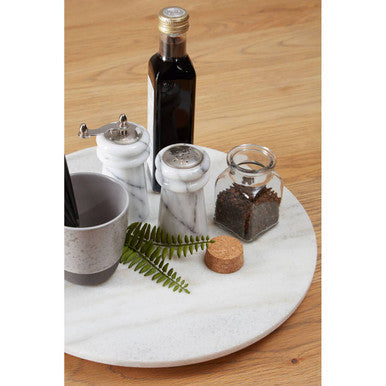 White Marble Salt & Pepper Set | Salerno