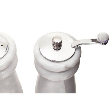White Marble Salt & Pepper Set | Salerno