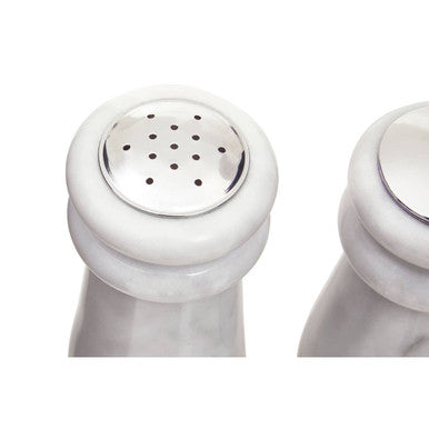 White Marble Salt & Pepper Set | Salerno