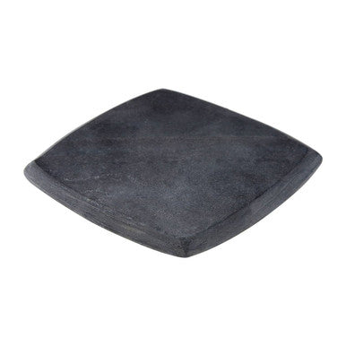 Set of 4 Dark Grey Marble Square Coasters | Marmore
